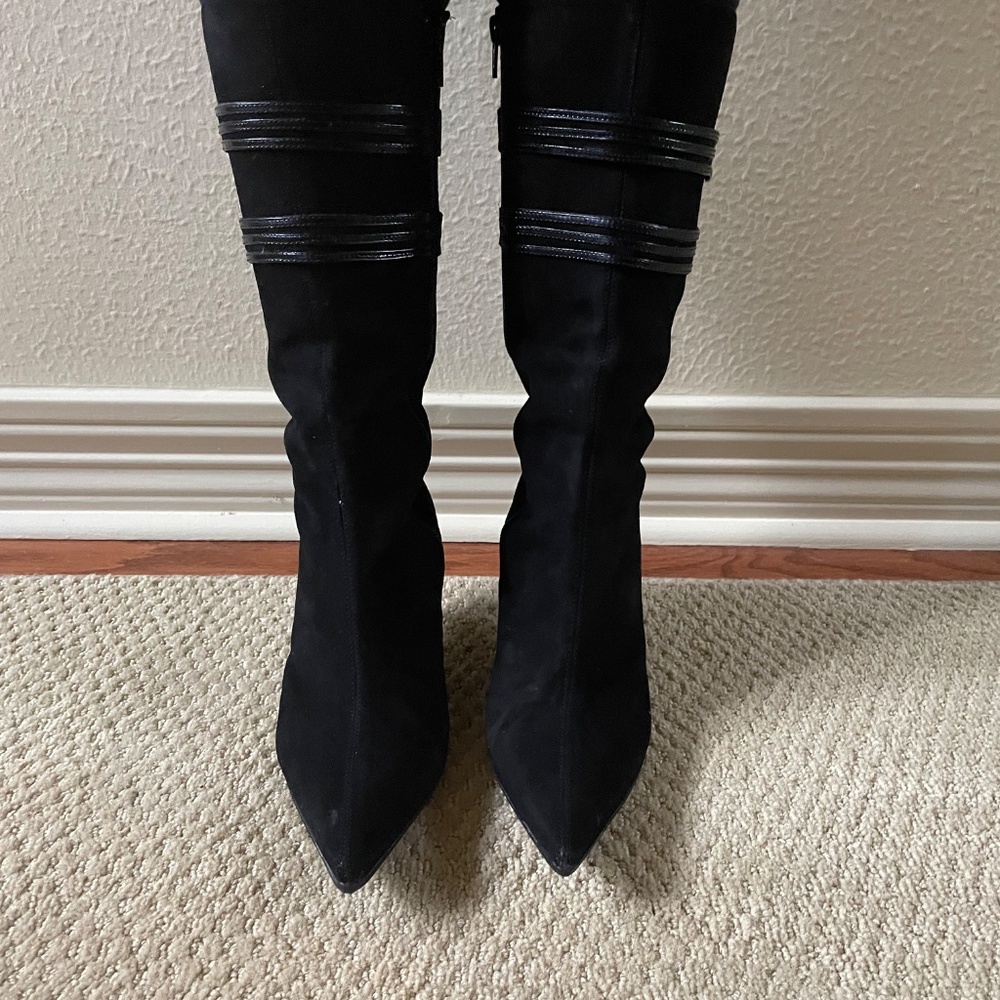 Via Spiga Black Suede Boots (8 US) - Picture 4 of 8